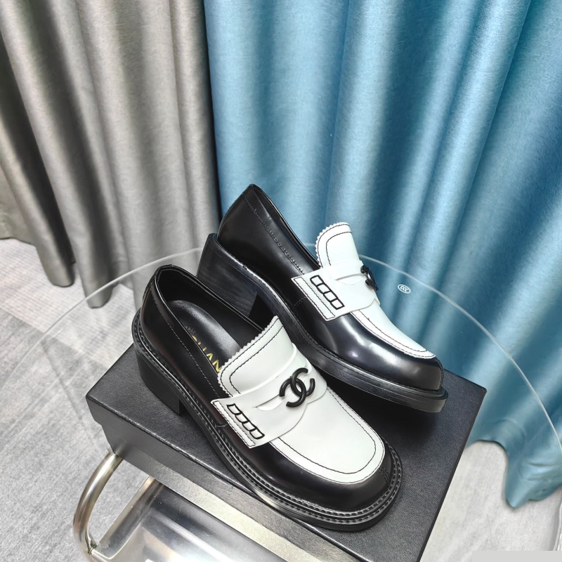 Ch*el leather shoes